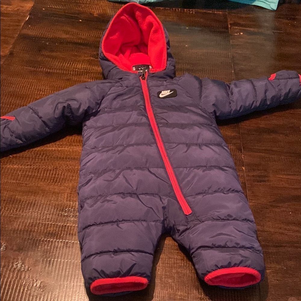 Nike Infant Snowsuit - Blue and Red 6 month